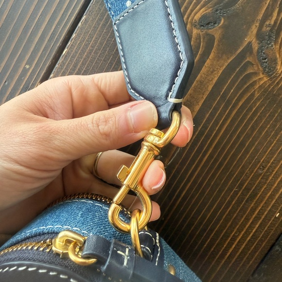 Tory Burch Blue Denim Mini Crossbody - Picture 5 of 11